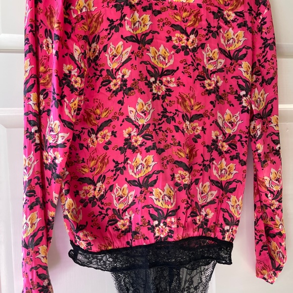 Free People Elsa Bodysuit Pink XS - Picture 4 of 4